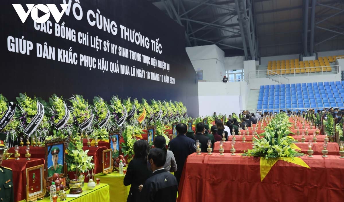 Funeral held for 22 landslide victims in central Vietnam